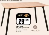Table Ivana Kokoon