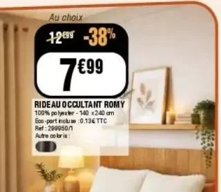 Rideau occultant Romy Kokoon