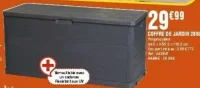 Coffre de jardin 280L