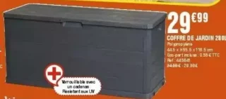Coffre de jardin 280L