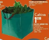 Sac de jardin 125L Cultiva
