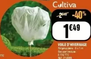 Voile d'hivernage Cultiva