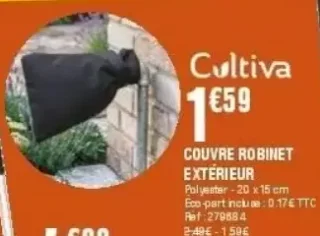 Couvre robinet extérieur Cultiva