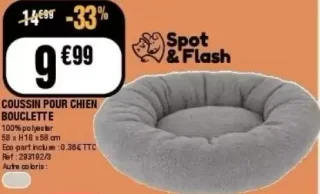 Coussin pour chien bouclette Spot & Flash