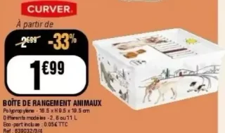 Boîte de rangement animaux Curver