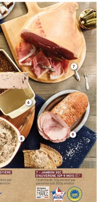 JAMBON SEC D'AUVERGNE IGP 9 MOIS