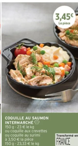COQUILLE AU SAUMON INTERMARCHÉ