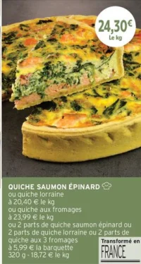 Quiche saumon épinard
