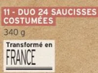 Duo 24 saucisses costumées