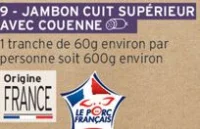 Jambon Cuit Supérieur avec Couenne