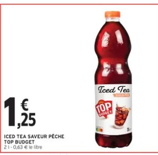Iced Tea saveur pêche Top Budget