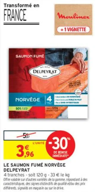 Le Saumon Fumé Norvège Delpeyrat