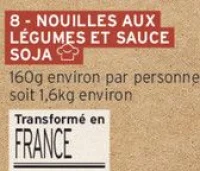 Nouilles aux légumes et sauce soja