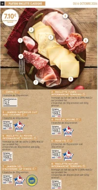 Plateau raclette classique