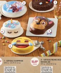 Gâteau Reine des Neiges 3D
