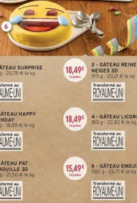 Gâteau Emoji