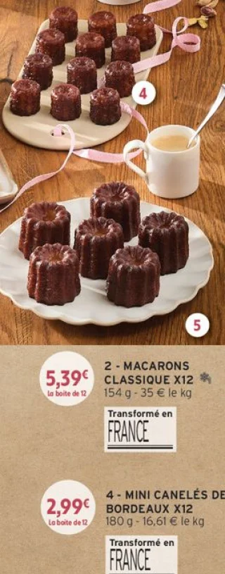 Mini Canelés de Bordeaux X12