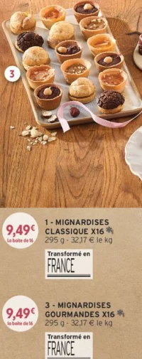 Mignardises Gourmandes X16