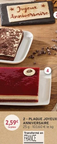 Plaque Joyeux Anniversaire