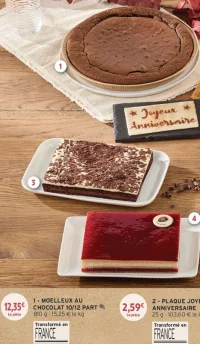 Moelleux au chocolat 10/12 part
