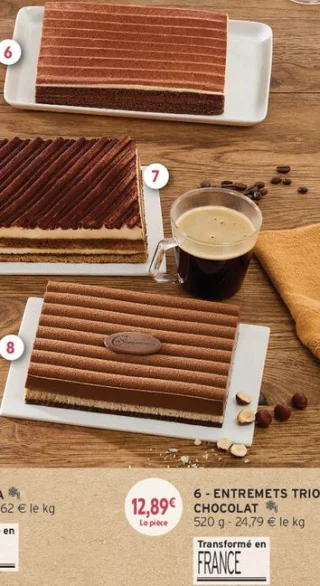 Entremets Trio Chocolat