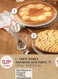 Tarte Poires Amandine