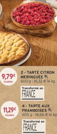 Tarte aux framboises