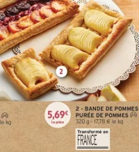 Bande de pommes purée de pommes