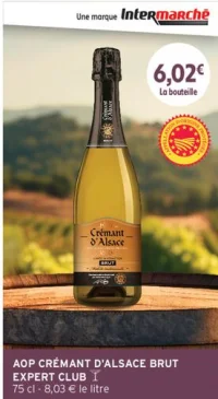 AOP Crémant d'Alsace Brut Expert Club