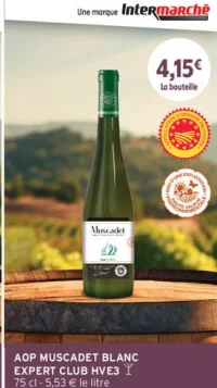 AOP Muscadet Blanc Expert Club HVE3