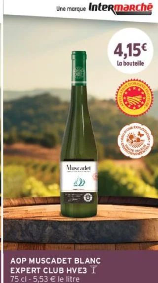 AOP Muscadet Blanc Expert Club HVE3