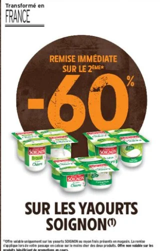 Yaourts de chèvre Soignon
