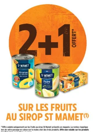 Fruits au sirop St Mamet