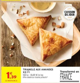 TRIANGLE AUX AMANDES X2