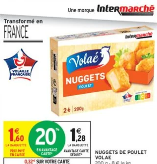 Nuggets de poulet Volae