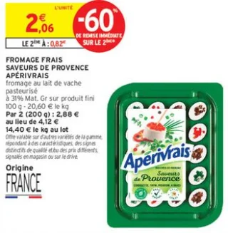 Fromage frais Saveurs de Provence Apérivrais