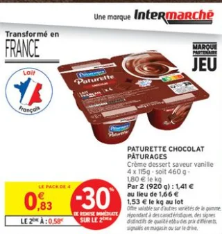 PATURETTE CHOCOLAT PÂTURAGES