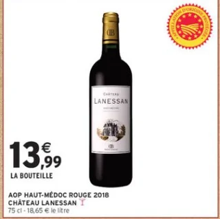 AOP HAUT-MÉDOC ROUGE 2018 CHÂTEAU LANESSAN