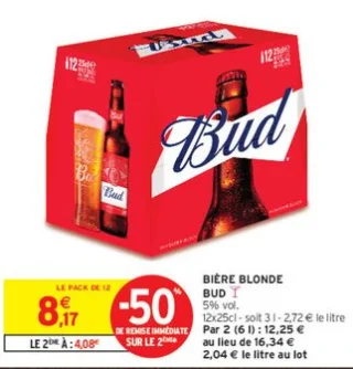 Bière Blonde Bud