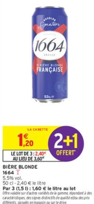 BIÈRE BLONDE 1664