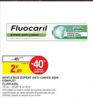 Dentifrice Expert Anti-Caries Soin Complet Fluocaril