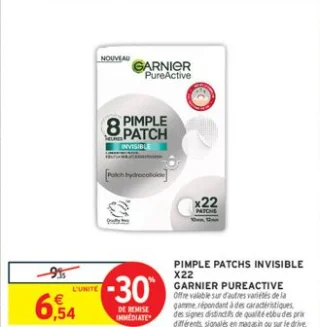 Pimple Patchs Invisible X22 Garnier PureActive