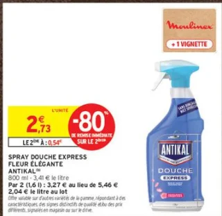 Spray Douche Express Fleur Élégante Antikal