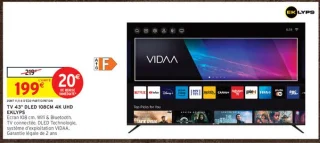 TV 43" DLED 108CM 4K UHD EKLYPS