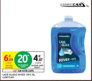 LAVE GLACE HIVER -15°C 5L LUMI'CAR