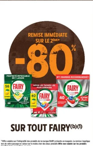 Produits vaisselle Fairy