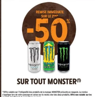 Boissons énergisantes Monster