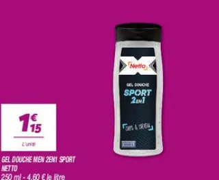 Gel douche men 2en1 sport