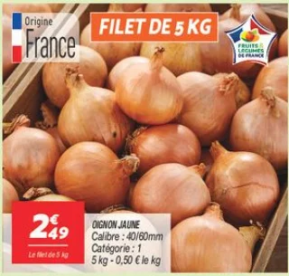 Oignon jaune 