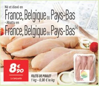 Filets de poulet  